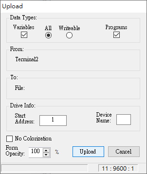 它的 Upload / Download 的定義怪怪的，總之知道從那裡丟到那裡即可