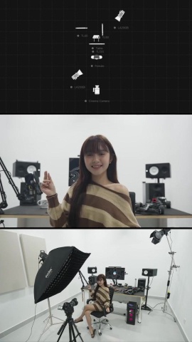 攝影棚的佈燈打光實例對照